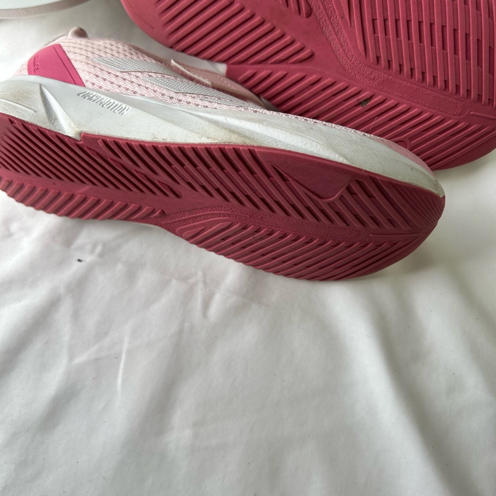 adidas Kids Light Pink and Dark Pink Athletic Sneakers